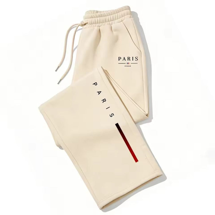 Dark Gothic Letter Print Loose Wide-leg Drawstring Unisex Sweatpants - Premium Fitness & Activewear