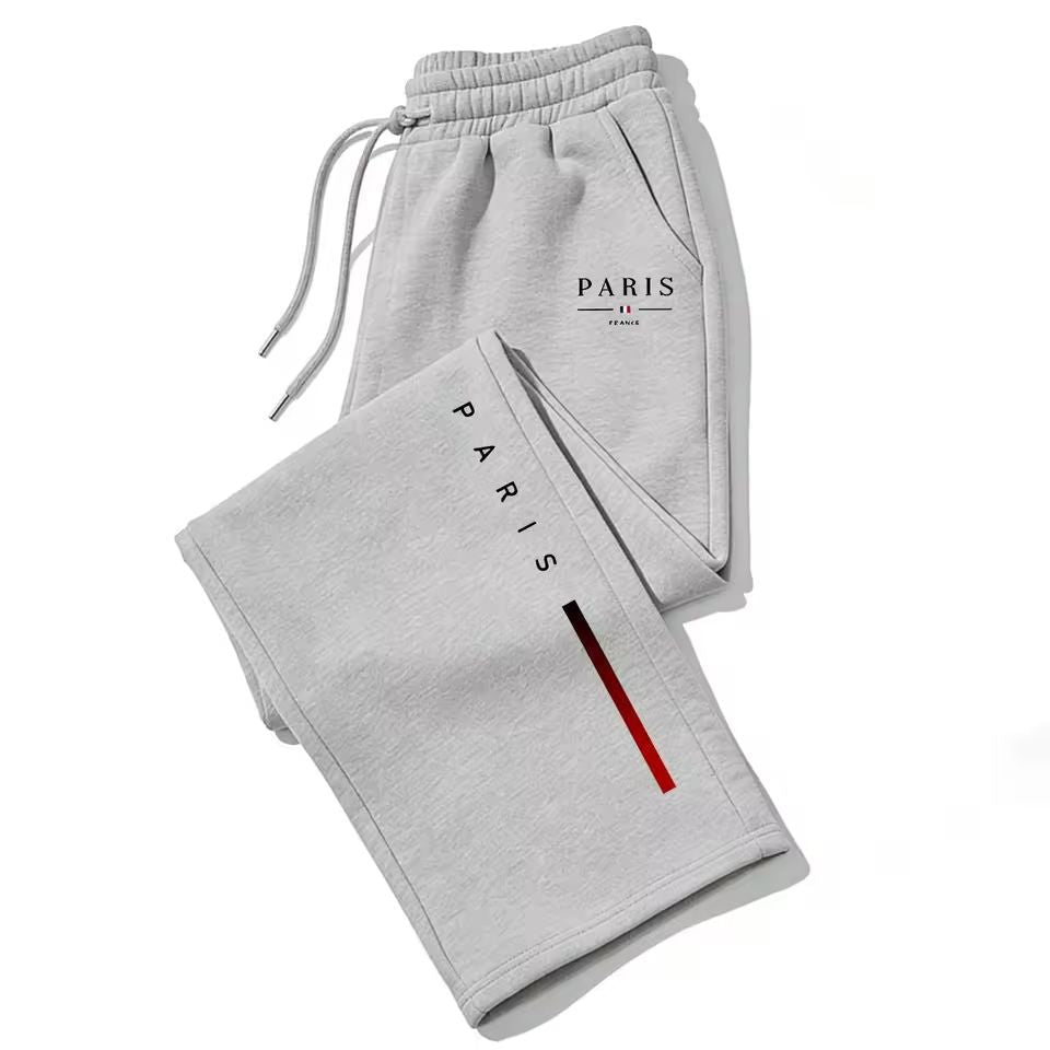 Dark Gothic Letter Print Loose Wide-leg Drawstring Unisex Sweatpants - Premium Fitness & Activewear