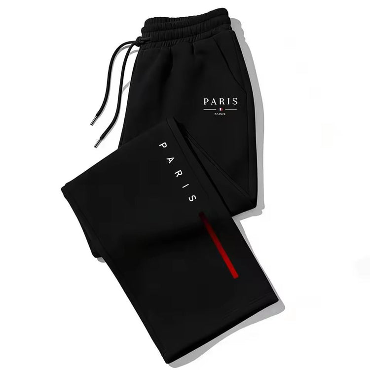 Dark Gothic Letter Print Loose Wide-leg Drawstring Unisex Sweatpants - Premium Fitness & Activewear