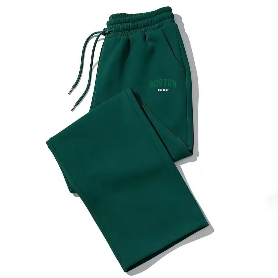 Dark Gothic Letter Print Loose Wide-leg Drawstring Unisex Sweatpants - Premium Fitness & Activewear