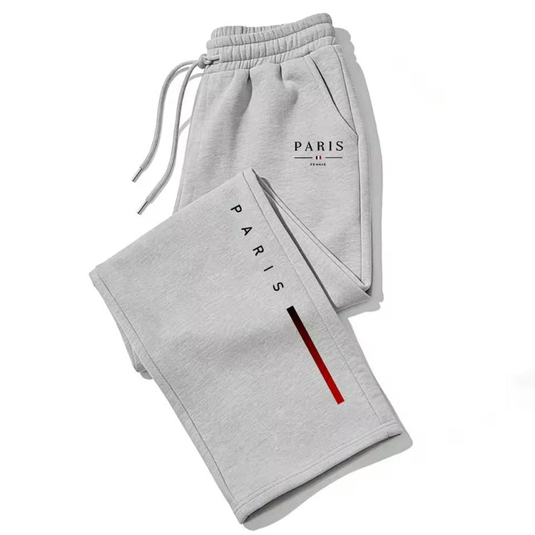 Dark Gothic Letter Print Loose Wide-leg Drawstring Unisex Sweatpants - Premium Fitness & Activewear