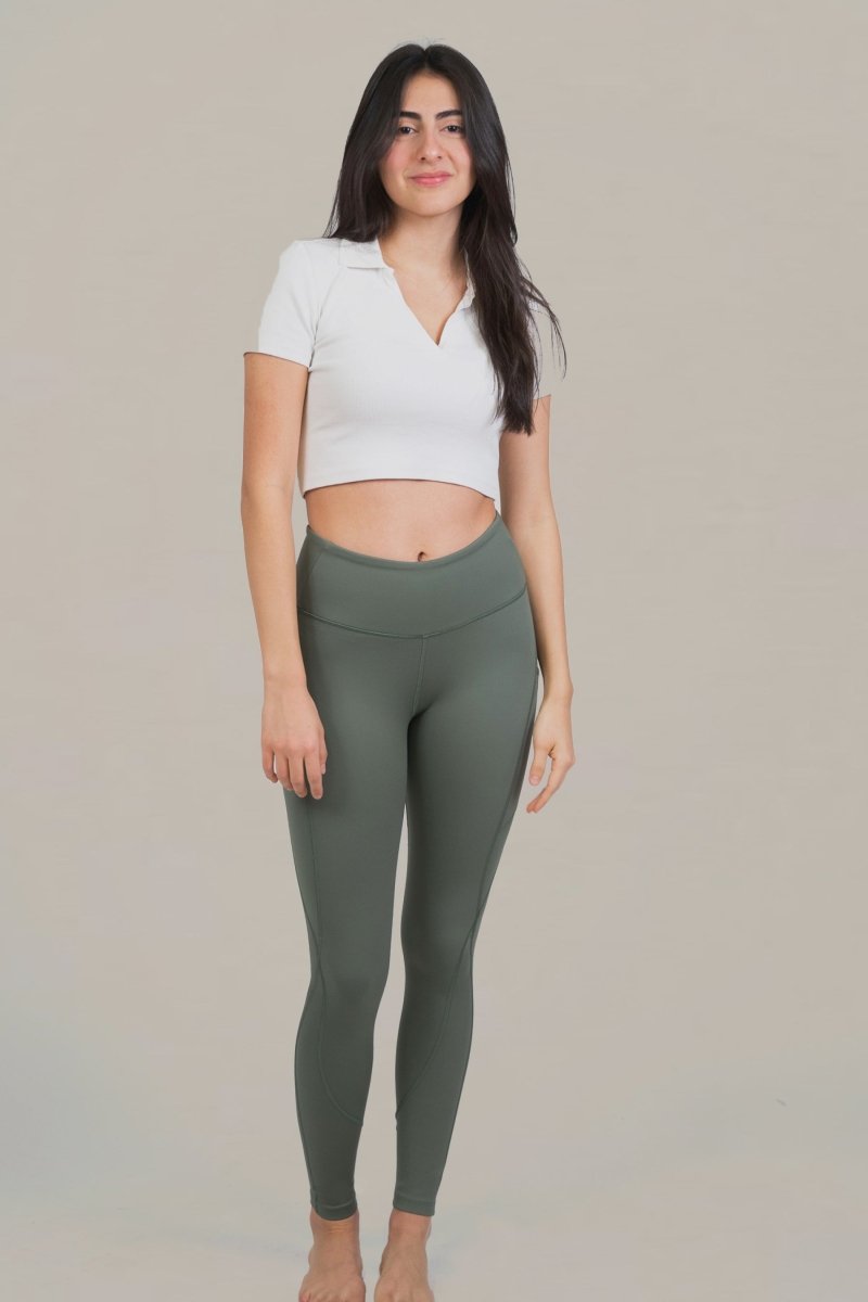 DC - Alana Athletica Restore High Rise Leggings - Sculpting, Soft, & Moisture - Wicking Design - Allen - Fitness