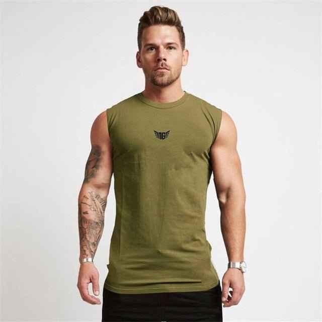 Men's Compression Gym Tank Top - Lightweight, Breathable, & Stylish Design - Allen-Fitness