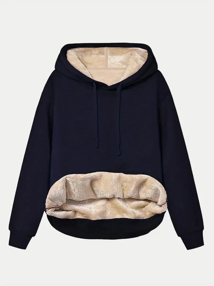 Drawstring Hoodie for Women - Long Sleeve with Kangaroo Pocket, Soft & Comfortable - Allen-Fitness