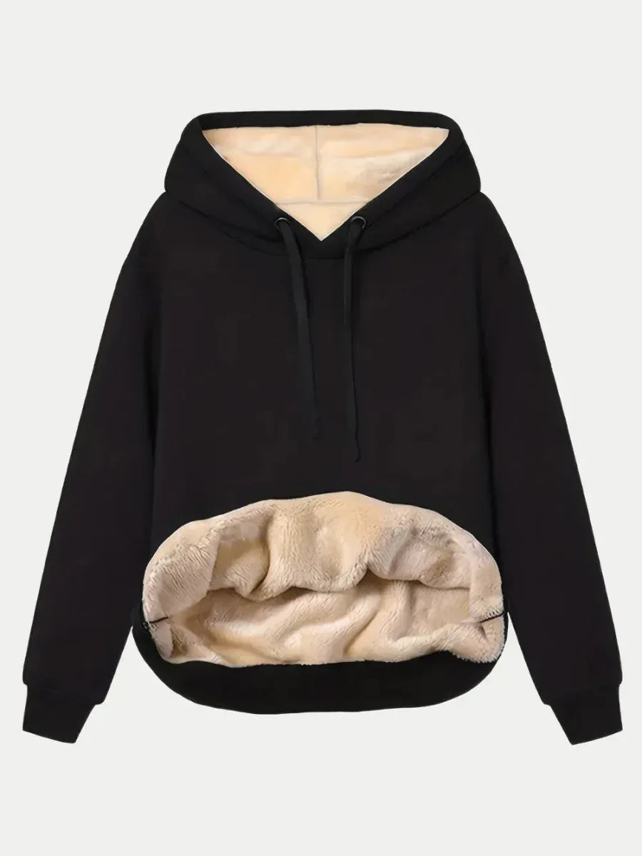 Drawstring Hoodie for Women - Long Sleeve with Kangaroo Pocket, Soft &amp; Comfortable - Allen-Fitness