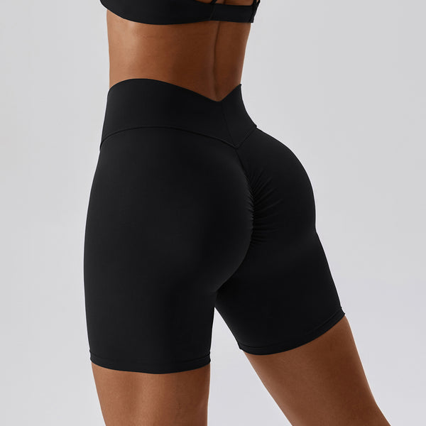 Women's Nude Feel Tight Yoga Shorts | Sanded Nylon | 6 Colours | S–XL