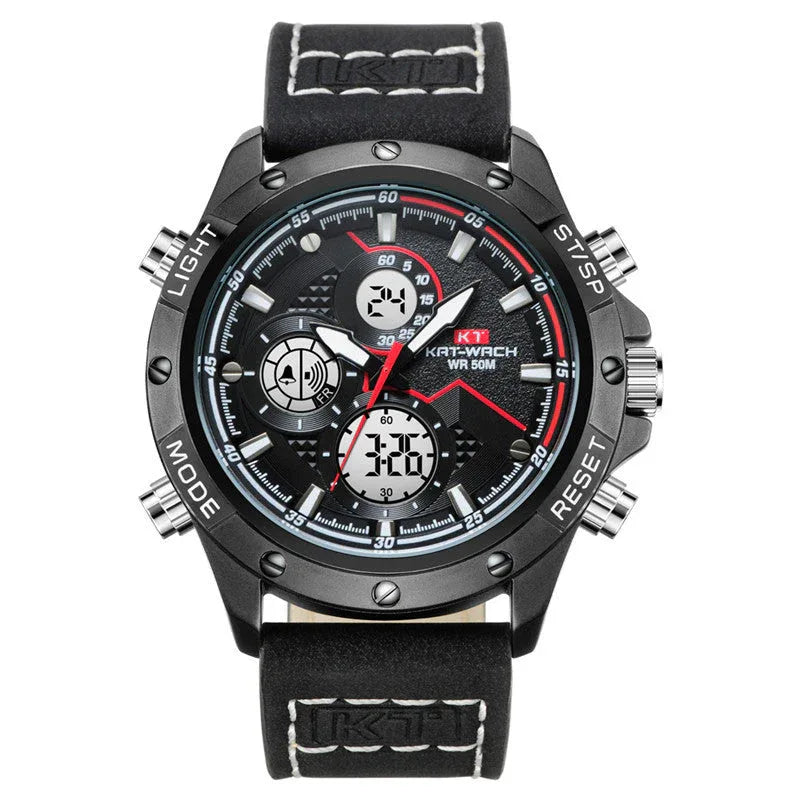 Men's Watch Fashion Multifunction Sports Electronic - Allen-Fitness