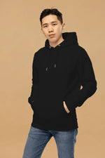 Eco-Friendly Fashion Hoodie - Minimalist Black Organic Cotton with Double-Layered Hood - Allen-Fitness