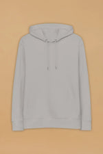 Eco-Friendly Hooded Sweatshirt - Minimalist Grey Hoodie Made from 100% Organic Cotton - Allen-Fitness
