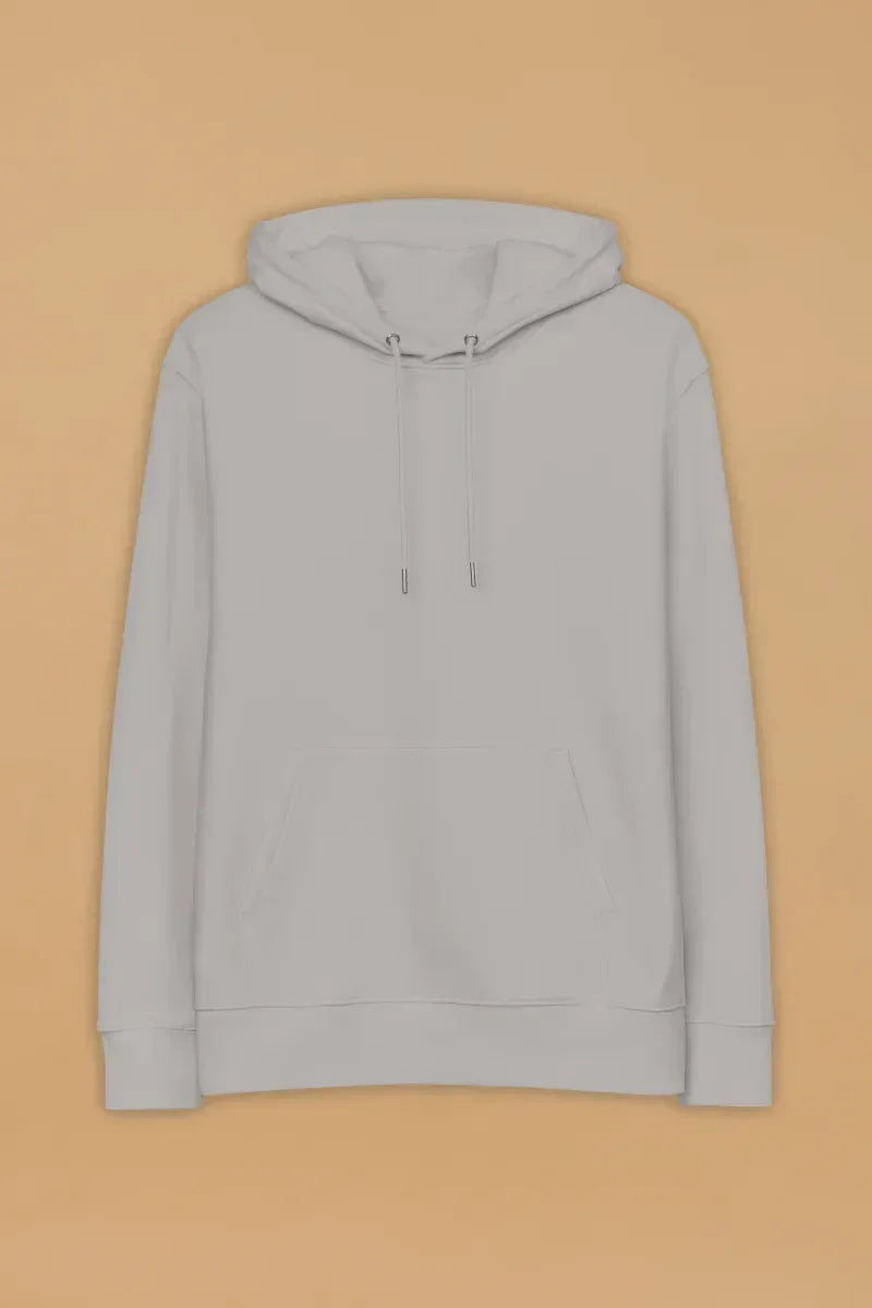 Eco-Friendly Hooded Sweatshirt - Minimalist Grey Hoodie Made from 100% Organic Cotton - Allen-Fitness
