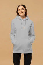 Eco-Friendly Hooded Sweatshirt - Minimalist Grey Hoodie Made from 100% Organic Cotton - Allen-Fitness