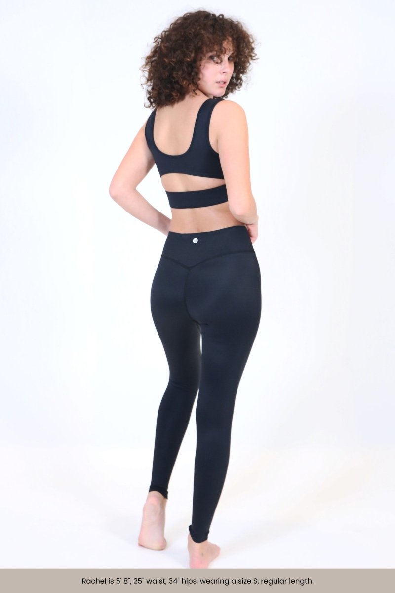 Eco - Friendly Leggings: Hi - Rise, Breathable, Compression Fit with Anti - Bacterial Protection - Allen - Fitness