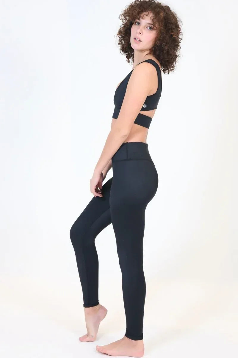 Eco-Friendly Leggings: Hi-Rise, Breathable, Compression Fit with Anti-Bacterial Protection - Allen-Fitness
