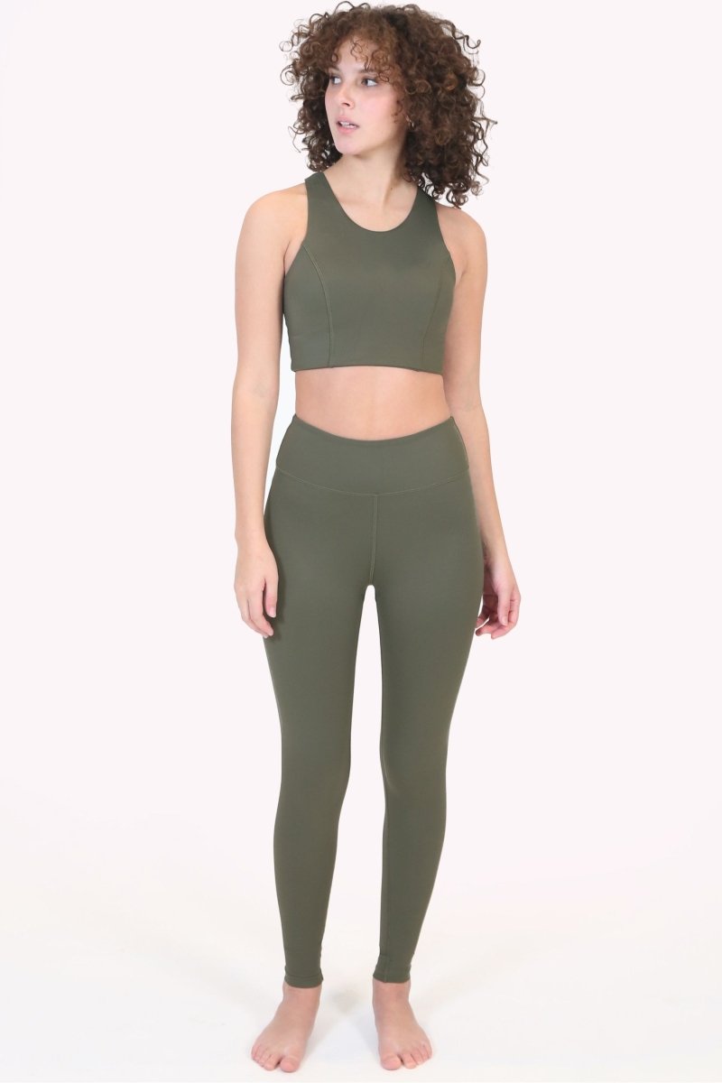 Eco - Friendly Leggings: Hi - Rise, Breathable, Compression Fit with Anti - Bacterial Protection - Allen - Fitness
