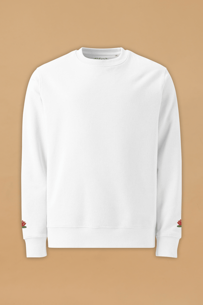 Eco - Friendly Sweatshirt: Water Lily Design for Sustainable Fashion & Rainforest Conservation - Allen - Fitness