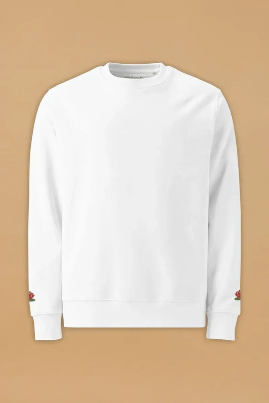 Eco-Friendly Sweatshirt Featuring Water Lily Design for Rainforest Conservation - Allen-Fitness
