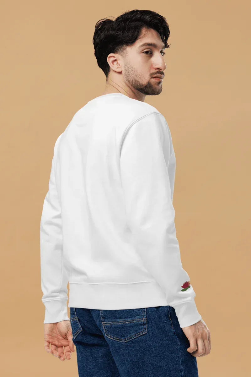 Eco-Friendly Sweatshirt Featuring Water Lily Design for Rainforest Conservation - Allen-Fitness