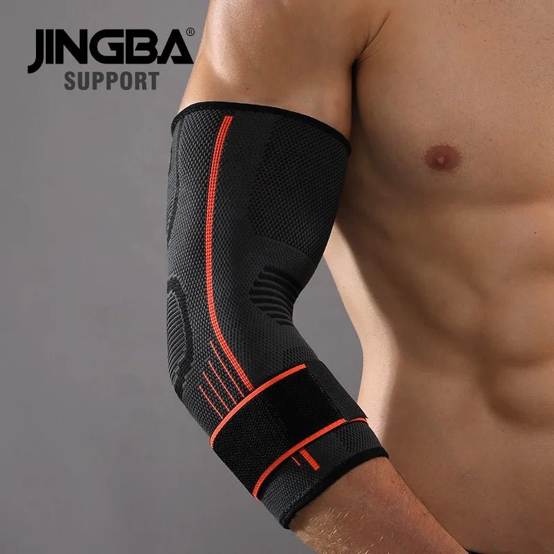 Elbow Compression Sleeve - Nylon Spandex Arm Support for Tennis Elbow Pain Relief - Unisex - Allen - Fitness
