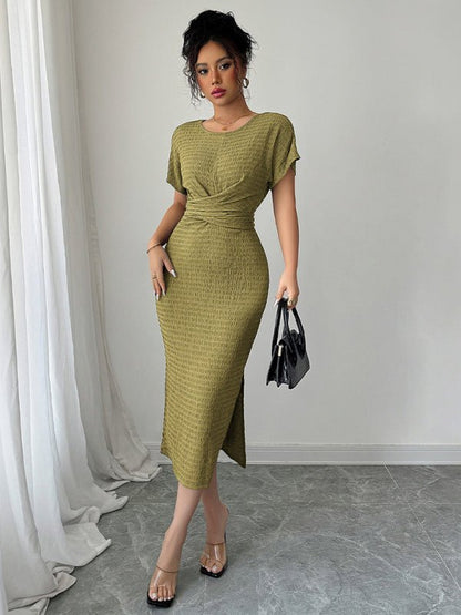 Elegant Slim Waist Dress for Women - Flattering Fit, Comfortable Stretch, Perfect for Any Occasion - Allen - Fitness