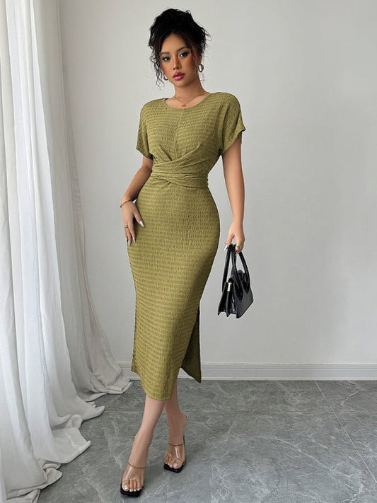 Elegant Slim Waist Dress for Women - Flattering Fit, Comfortable Stretch, Perfect for Any Occasion - Allen - Fitness