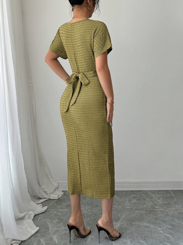 Elegant Slim Waist Dress for Women - Flattering Fit, Comfortable Stretch, Perfect for Any Occasion - Allen - Fitness