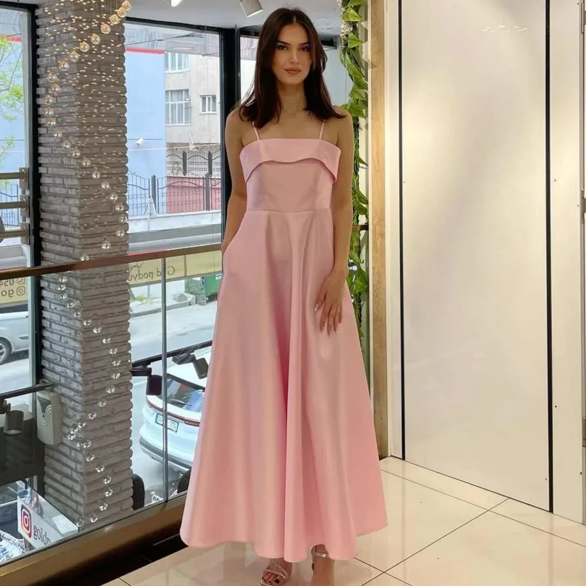 Elegant Summer Dress: Solid Color Sleeveless Backless Tube Top Maxi Dress for Women - Allen-Fitness