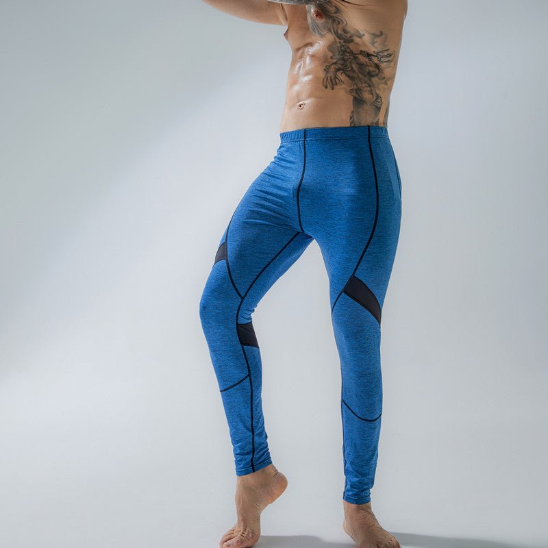 Enhance the product title: Mesh Breathable Men's Sports Leggings for Comfortable and Dynamic Workouts.