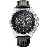 Multifunctional Chronograph Fashion Luminous Steel Case Quartz Watch - Allen-Fitness