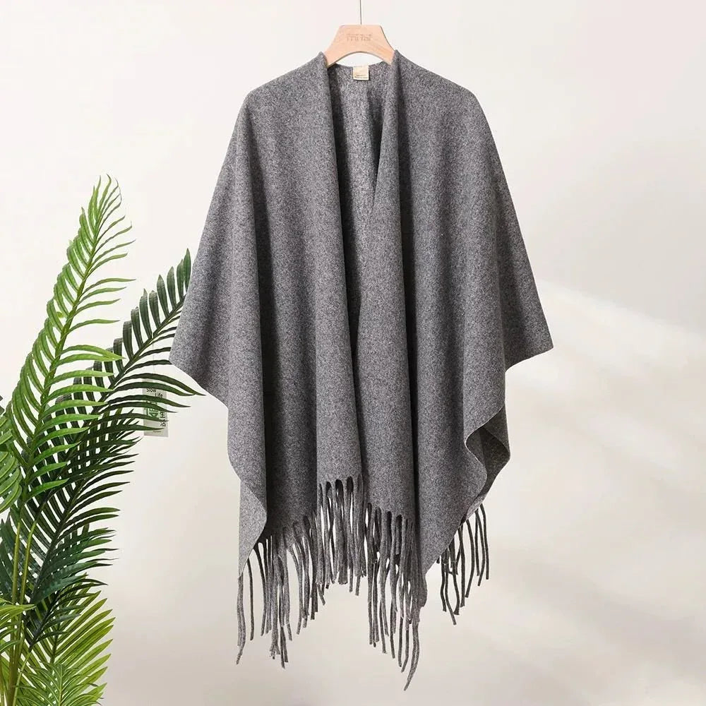 Fashion Retro High-end Travel Warm Outerwear Cloak Cape - Allen-Fitness