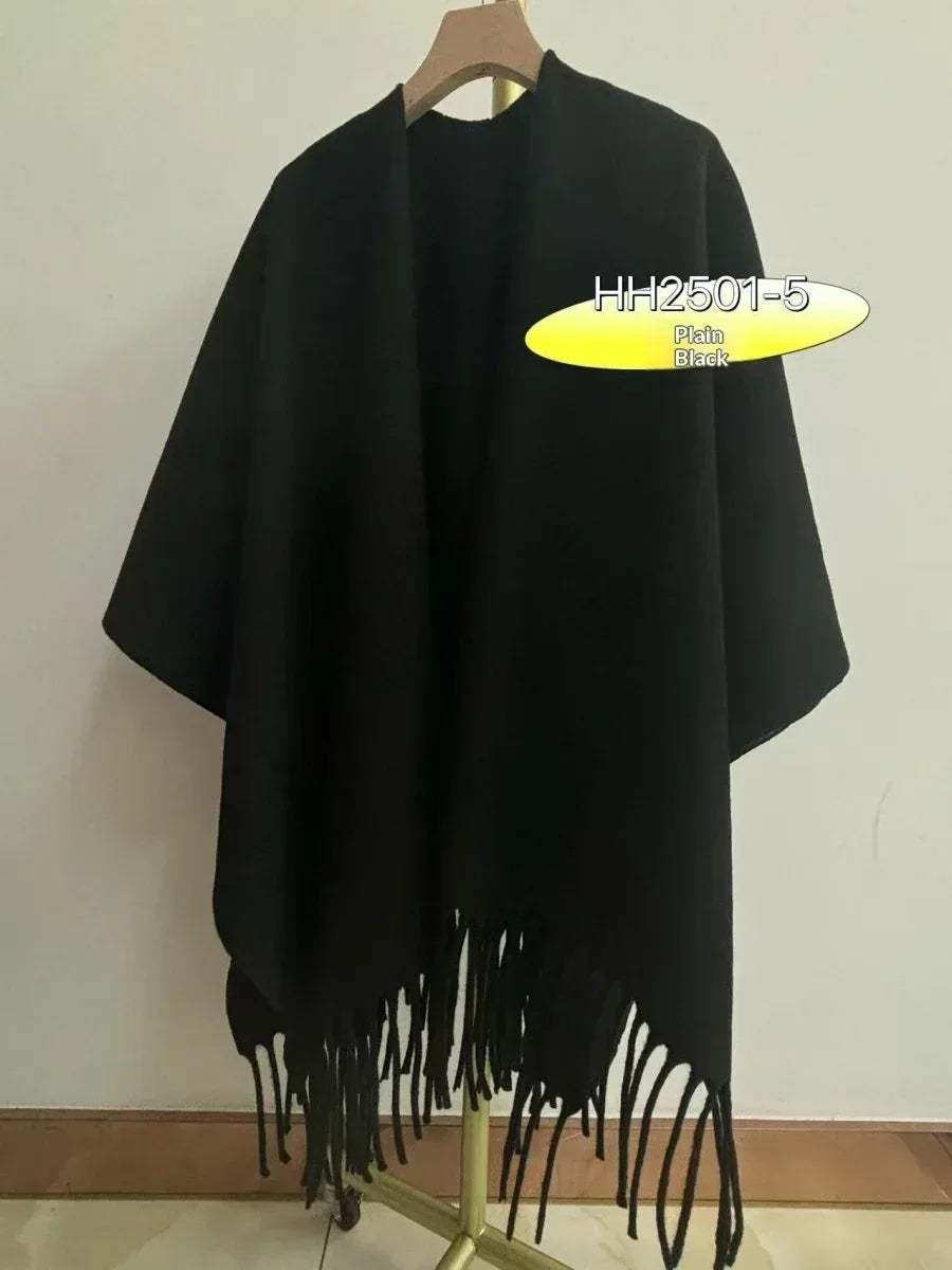 Fashion Retro High-end Travel Warm Outerwear Cloak Cape - Allen-Fitness
