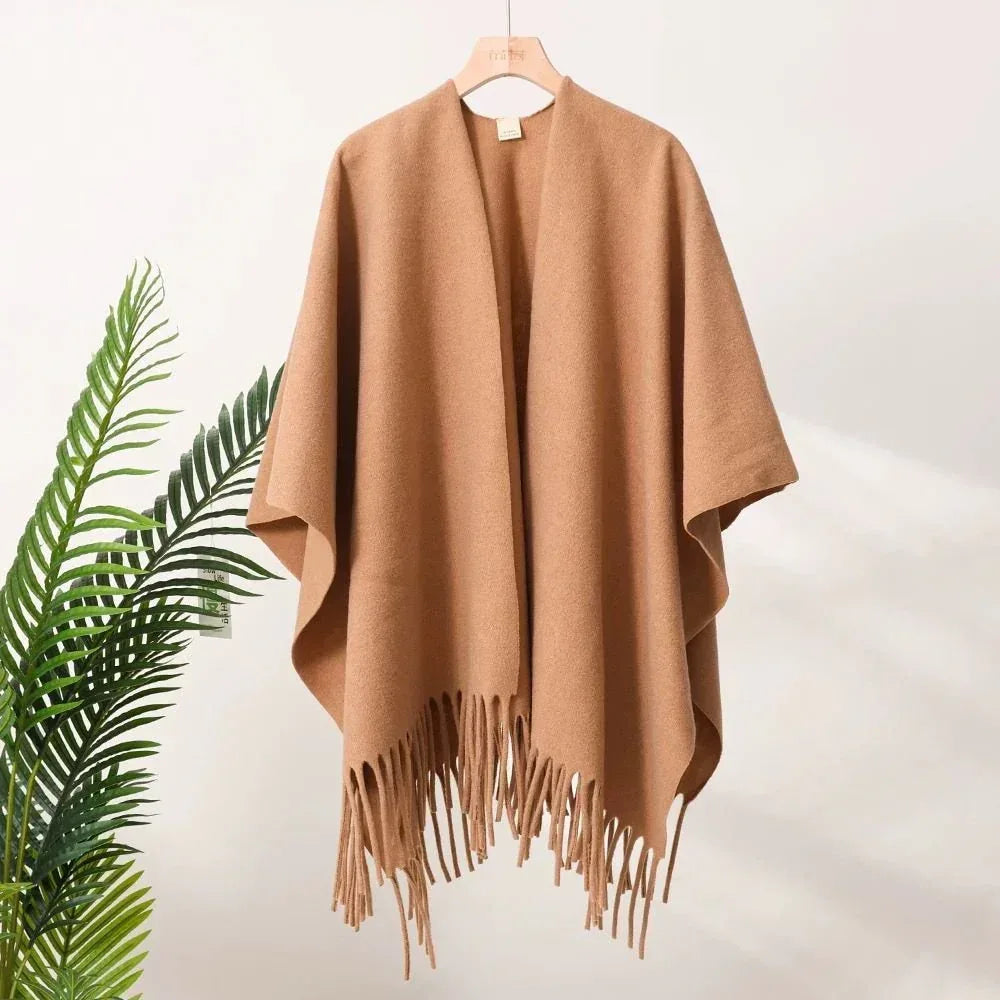 Fashion Retro High-end Travel Warm Outerwear Cloak Cape - Allen-Fitness
