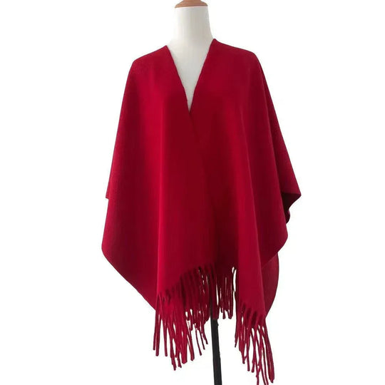 Fashion Retro High-end Travel Warm Outerwear Cloak Cape - Allen-Fitness