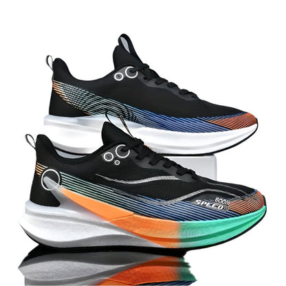 FAYWELLME Lightweight Athletic Sneakers – Unisex Carbon Fiber Running Shoes with Shock - Absorbing Sole - Allen - Fitness