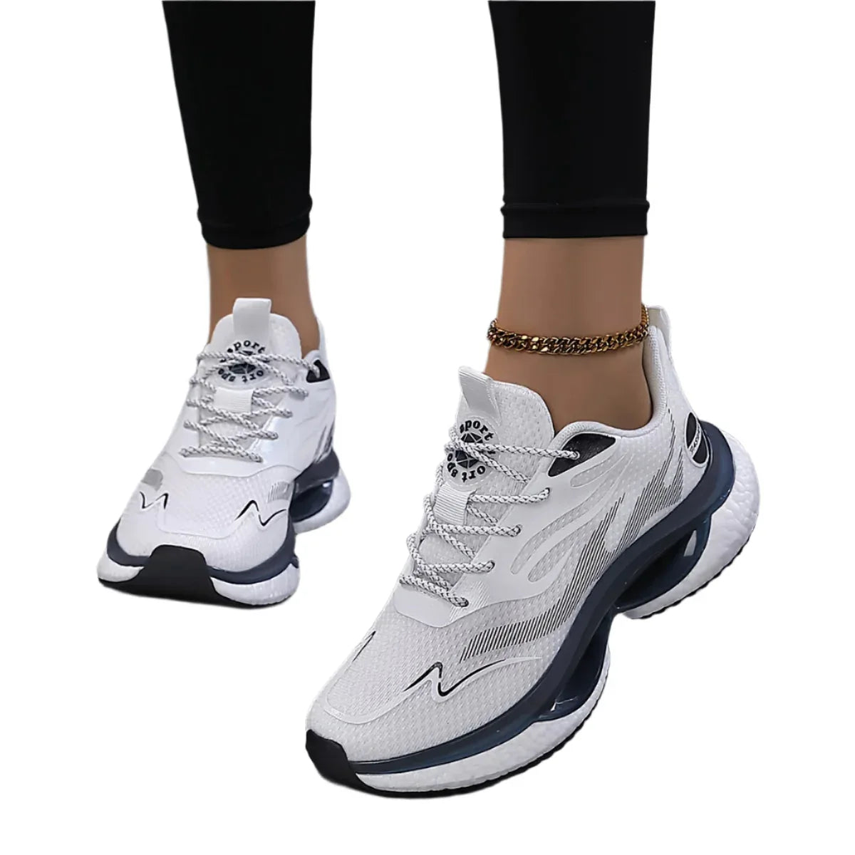 Breathable Mesh Low Top Casual Lace Up Comfortable Sneakers Unisex - Allen-Fitness