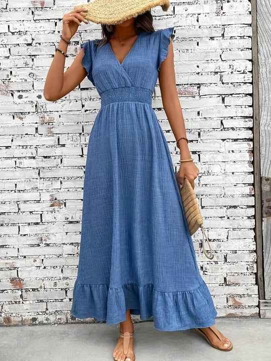 Floral Jumpsuit for Women - Versatile Printed Design with Pleated Skirt, Sizes S-XXL - Allen-Fitness