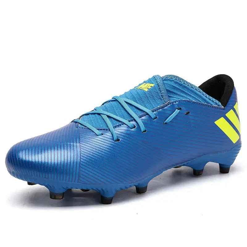 Football Boots Men Kids Adults TF/FG Ultralight Playing Field Train Soccer Shoes Low cut Cleats - Allen-Fitness