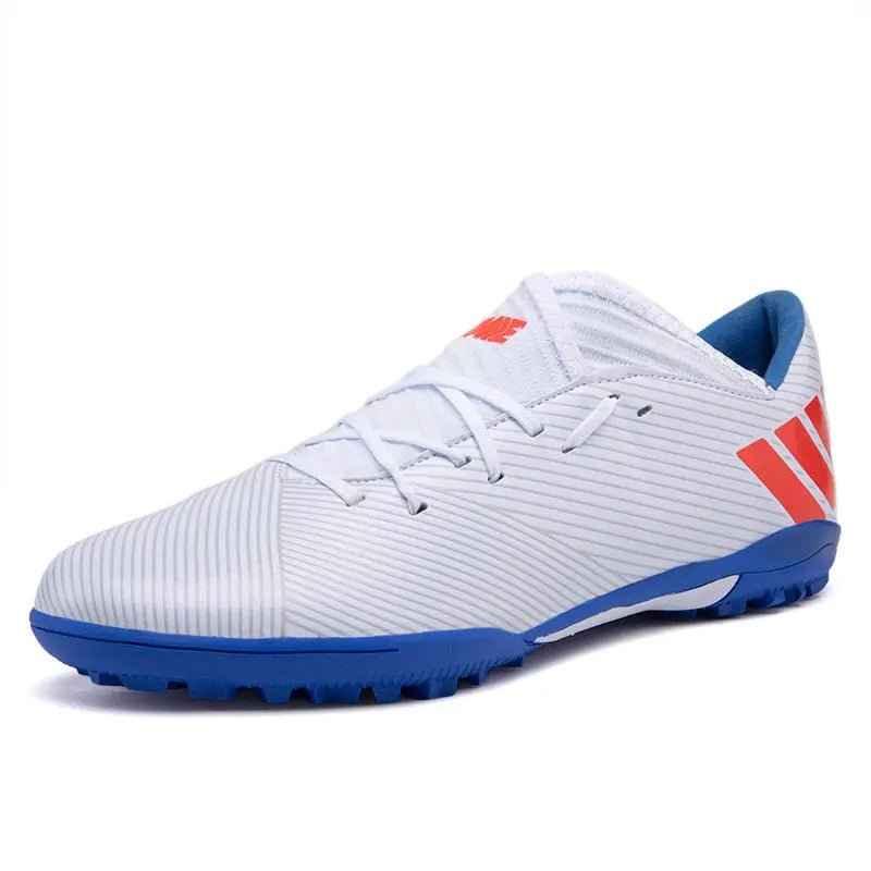 Football Boots Men Kids Adults TF/FG Ultralight Playing Field Train Soccer Shoes Low cut Cleats - Allen-Fitness