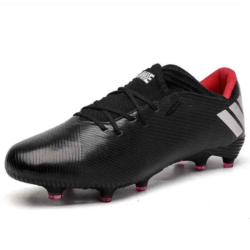 Football Boots Men Kids Adults TF/FG Ultralight Playing Field Train Soccer Shoes Low cut Cleats - Allen-Fitness