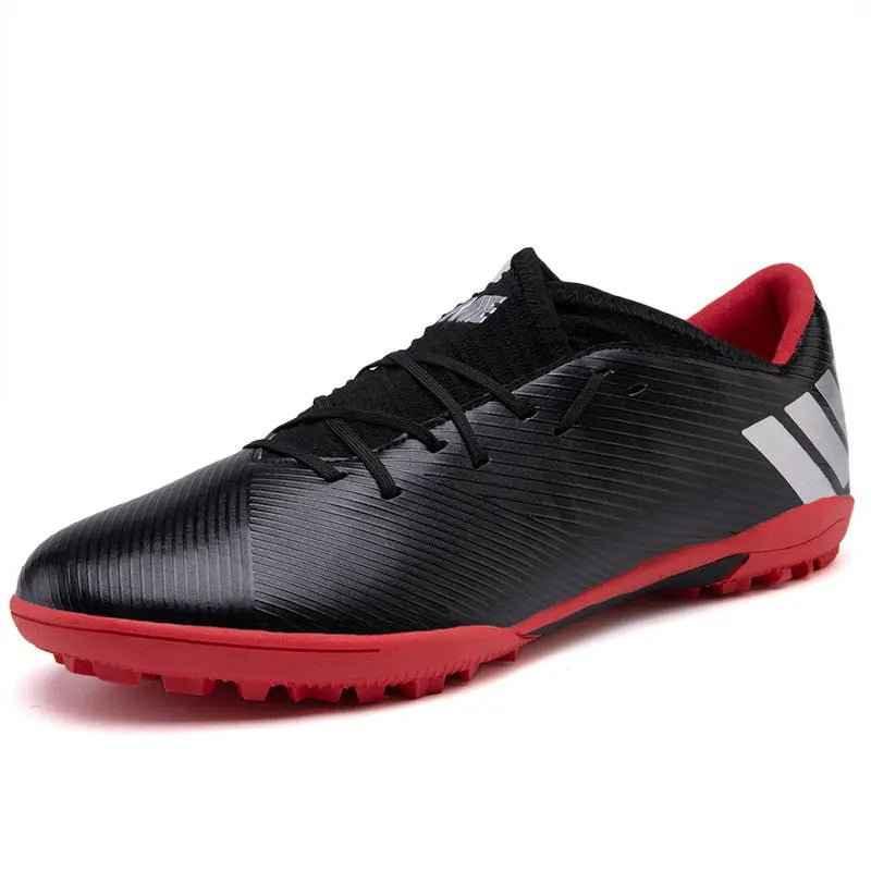 Football Boots Men Kids Adults TF/FG Ultralight Playing Field Train Soccer Shoes Low cut Cleats - Allen-Fitness