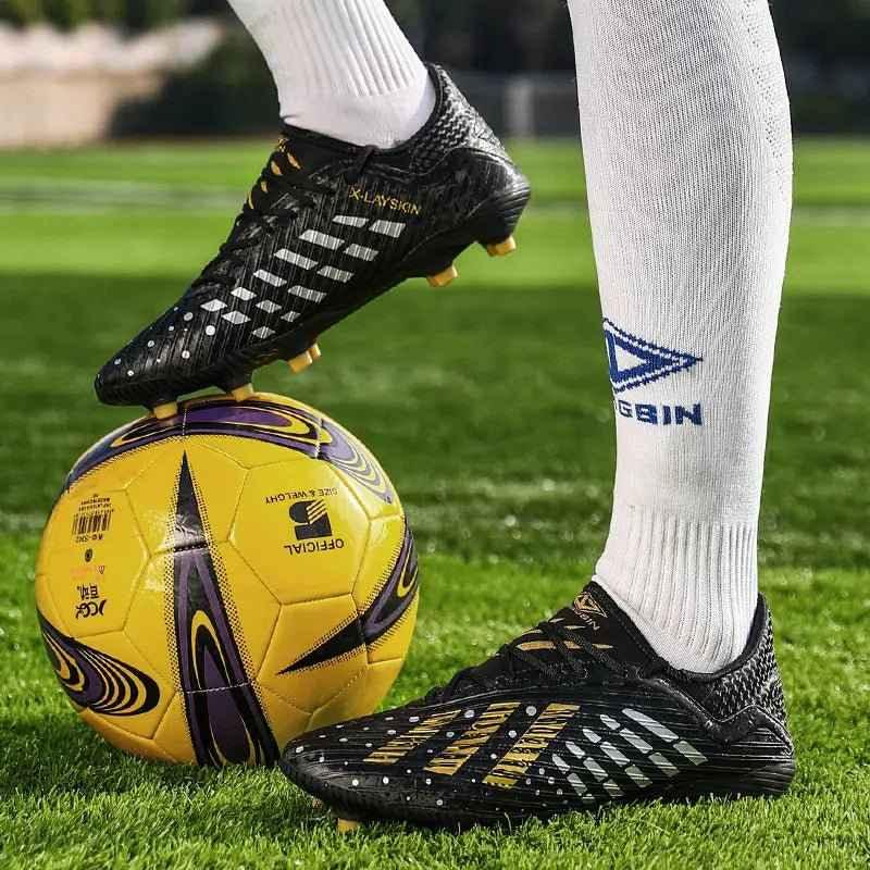 Football Shoes Size 6 - Black | High-Quality & Stylish | Men's Soccer Gear - Allen-Fitness