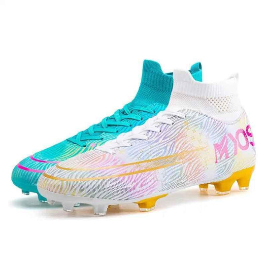 Premium Soccer Shoes for Men - Leather Upper, Superior Comfort &amp; Enhanced Performance - Allen-Fitness