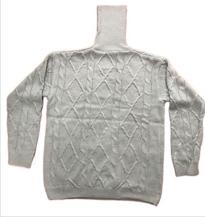 Foreign Trade Men's 2021 Cross-border Foreign Trade European and American Fashion Casual Twist Flower Men's Turtleneck Sweater Men's Sweater DY02 - Premium Fitness & Activewear