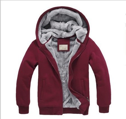 Foreign trade Men's sweater hooded autumn and winter men's baseball uniform men's Korean Sports Plus velvet padded men's coat - Premium Fitness & Activewear