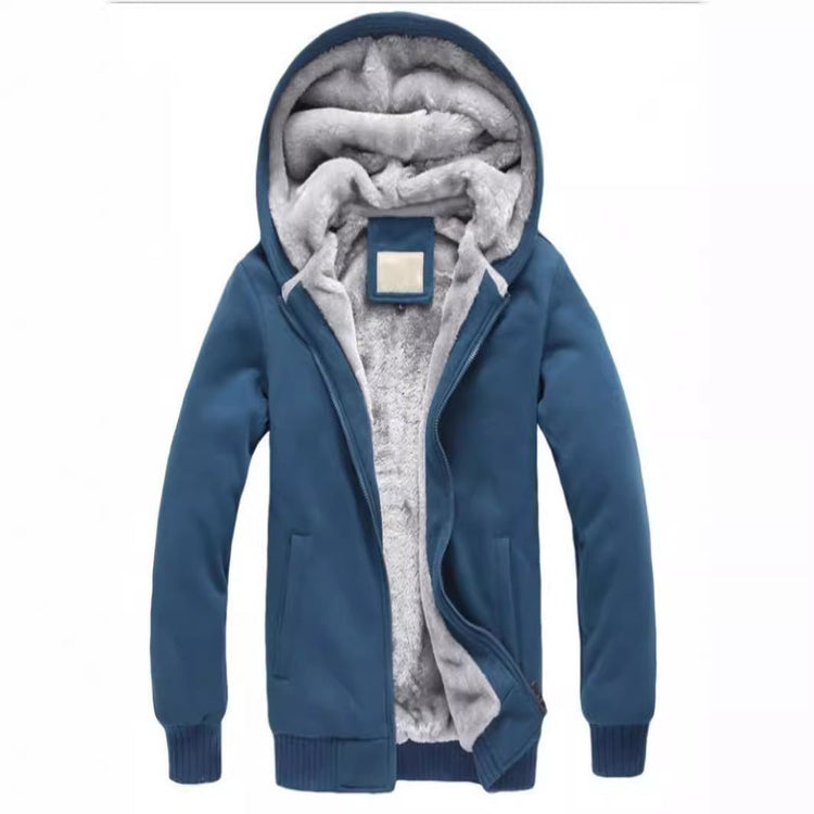 Foreign trade Men's sweater hooded autumn and winter men's baseball uniform men's Korean Sports Plus velvet padded men's coat - Premium Fitness & Activewear