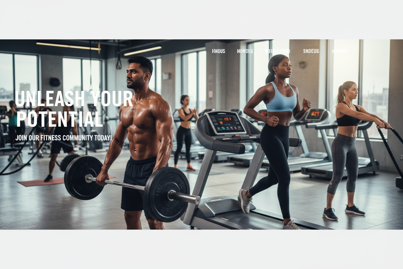 gym workout for website home page