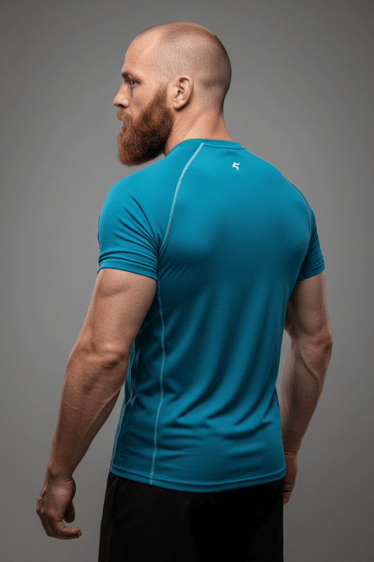 GymBum UK Blue Steel Combat Rash Guard - Allen - Fitness