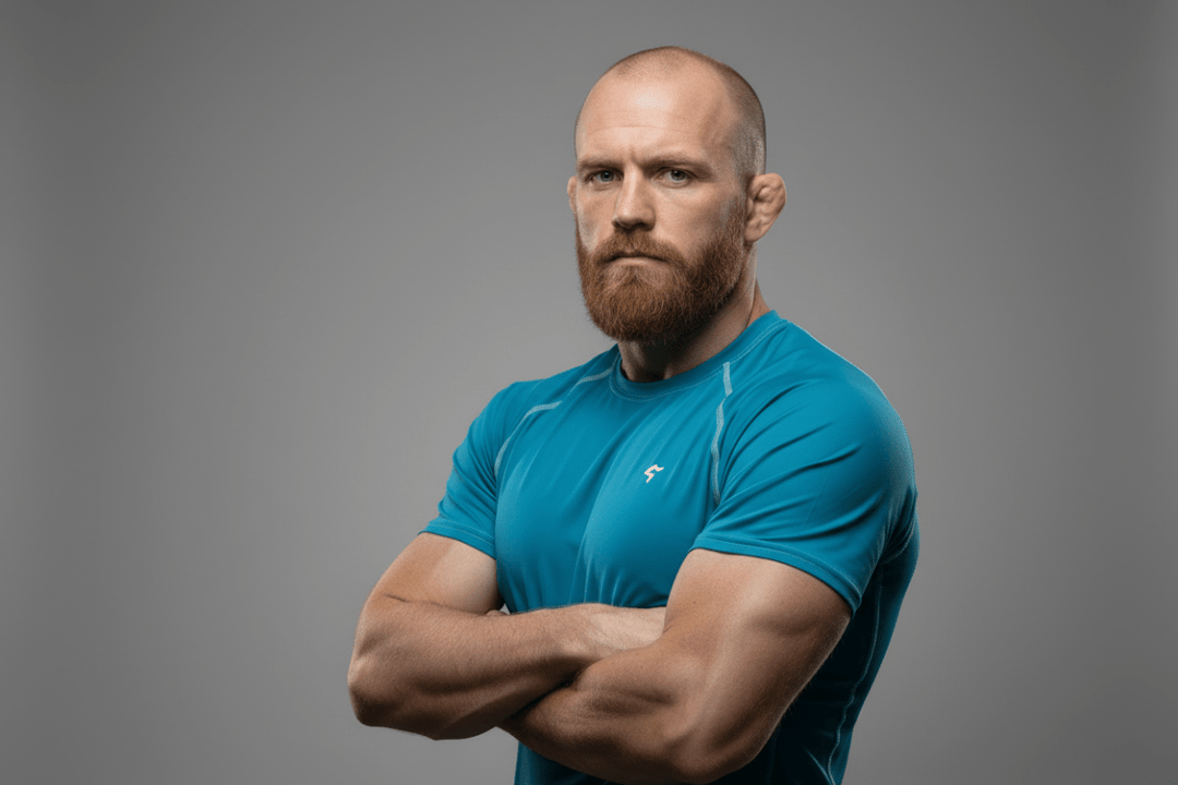 GymBum UK Blue Steel Combat Rash Guard - Allen - Fitness