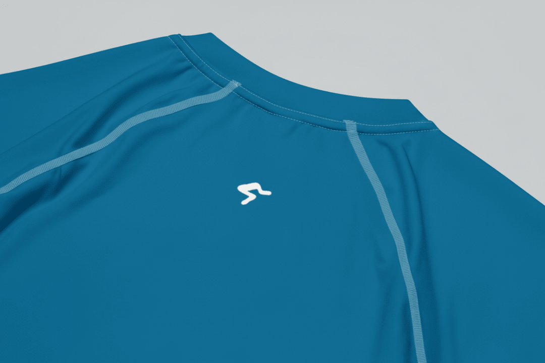GymBum UK Blue Steel Combat Rash Guard - Allen - Fitness