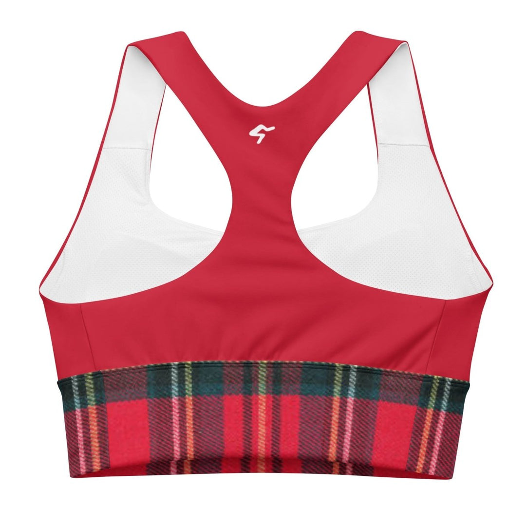 GymBum UK Caledonia Crimson Longline Sports Bra - Allen - Fitness