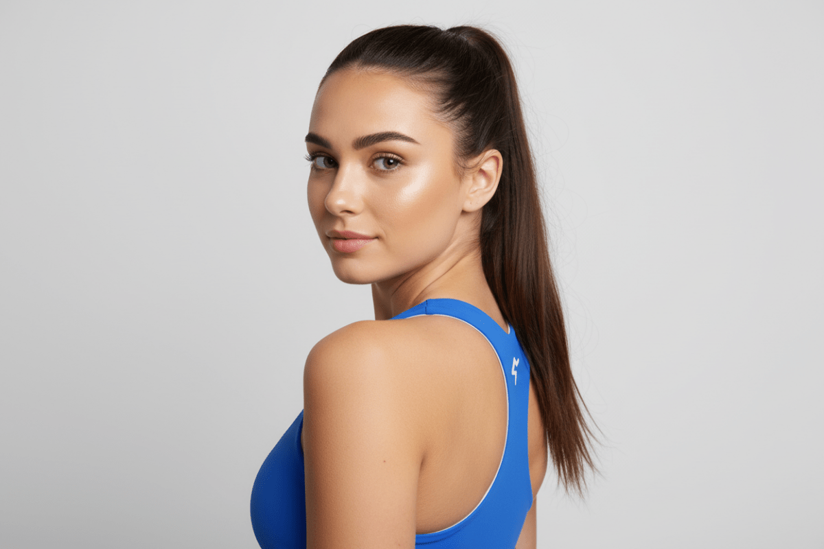GymBum UK Edge Performance Longline Sports Bra - Allen - Fitness